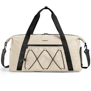 Gym Bag With Shoe Compartment & Wet Pocket, Lightweight Sports Travel Duffel Bag, Carry On Bag - 1 of 4