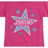 Girls' - Barbie - Barbie Logo 70S Stars- Girls Fitted Short Sleeve Graphic T-Shirt Fitted Short Sleeve Graphic T-Shirt - 2 of 4