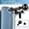 Urbanest Steel Ball Manhattan 1-inch 3-4 inch Double Drapery Curtain Window Rod Set - 2 of 4