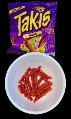 Takis Fuego Mini 25 pc / 1.23 oz Bite Size Multipack, Hot Chili Pepper &  Lime Rolled Tortilla Chips