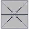 vidaXL Patio Table, Anthracite 31.5"x31.5"x28.5" Steel Mesh - 4 of 4