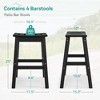 Arceso Outdoor Bar Stools , 25 Inch HDPE Counter Height Bar Stools, All Weather Resistant Patio Bar Stools for Balcony, Backyard - 2 of 4