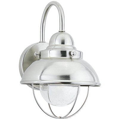 Generation Lighting Sebring 1 light Brushed Stainless Outdoor Fixture