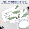 Avery Printable Leaf Business Cards, Sure Feed Technology, 2" x 3-1/2", Matte White Cardstock, Print-to-The-Edge, Laser/Inkjet Printable, 80 Total - 3 of 4