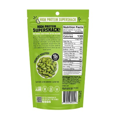 The Only Bean Crunchy Roasted Edamame Bean Snack High Protein Dill Pickle - 4oz
