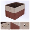 REGALWOVEN Fabric Collapsible Lightweight Open Storage Bins 15 x 11 x 9.4 Inch 3 Packs - 2 of 4