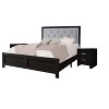 Okak Luxury Style Queen/King Button Tufted Bedroom Bed Frame with PU Upholstered Headboard,Modern Soft Bed No Box Spring Needed - 4 of 4