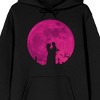 Lisa Frankenstein Lisa and the Creature Silhouette Adult Black Long Sleeve Hoodie - 2 of 3