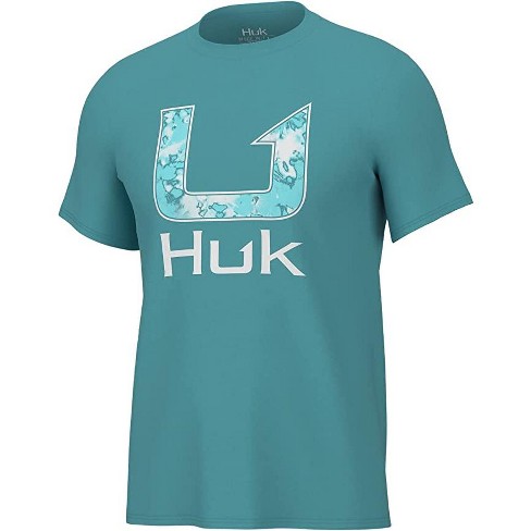 Huk Men's Short Sleeve Fishing Performancet-shirt -fin Fill Tee - Ipanema -  M : Target