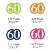 Big Dot of Happiness 60th Birthday - Cheerful Happy Birthday - DIY Shaped Colorful Sixtieth Birthday Party Cut-Outs - 24 Count - 2 of 4