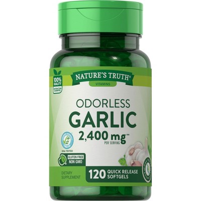 Nature's Truth Odorless Garlic 2400mg | 120 Softgels