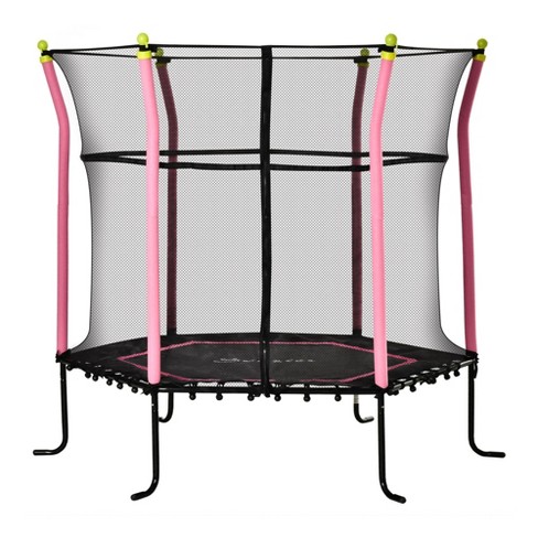 Upper Bounce Indoor/Outdoor Classic Trampoline with Enclosure Set