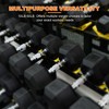 Gulches A set of hexagonal rubber-coated dumbbells - non-slip grips that are durable and space-saving for home gym strength training - 4 of 4