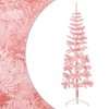 vidaXL Christmas Tree Decoration Slim Artificial Half Xmas Tree with Stand - 3 of 4