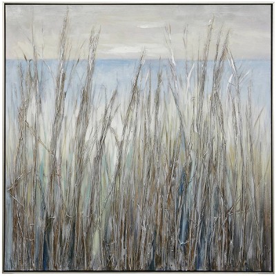 Caspin The Sea Through Grass Unframed Wall Canvas - StyleCraft