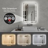 24in*36in LED Bathroom Mirror,Front-Lit and Back-Lit, Stepless Dimmable, 3 Colors CRI90+, Brightness Memory, Shatter-Proof,Anti-fog LED Vanity Mirror - 4 of 4