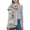 Anna-Kaci Soft Floral Bird Pattern Wrap Scarf with Elegant Border Design 74.8×25.5 Inches - 2 of 4