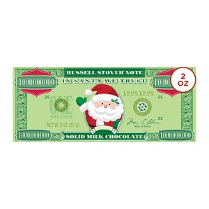 Russell Stover Christmas Santa Money Milk Chocolate Bar - 2oz - 1 of 4