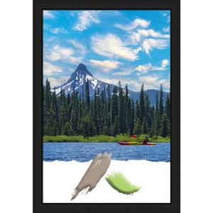 Amanti Art Midnight Black Narrow Wood Picture Frame - 1 of 4