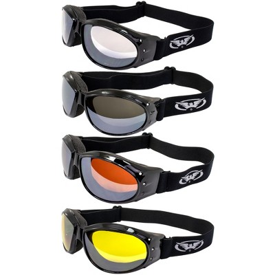 black frame | clear mirror, flash mirror, drive mirror, yellow lens