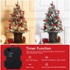 3 Ft Pre-Lit Christmas Tree, Artificial Christmas Trees with Base, Xmas Trees with 78  Lights - 3 of 4