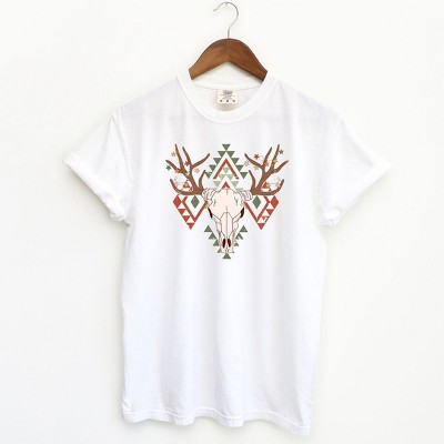 Simply Sage Market Women's Christmas Bull Short Sleeve Garment Dyed Graphic Tee
