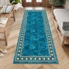 Machine Washable Area Rug Modern Carpet Non-Slip Rug - 2 of 4