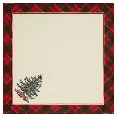 Christmas Tree Tartan Napkins Set of Four