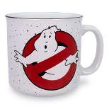 Silver Buffalo Ghostbusters "I Ain't Afraid of No Ghost!" Ceramic Camper Mug | Holds 20 Ounces