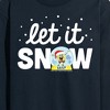 Men's - SpongeBob SquarePants - Let It Snow Long Sleeve Graphic T-Shirt - 2 of 4