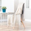 Chanasya Ornate Diamond Cotton Throw Blanket With Tassels - 2 of 4