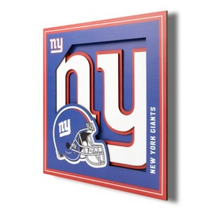 NFL New York Giants 3D Logo Series Wall Art - 12"x12" - 1 of 4