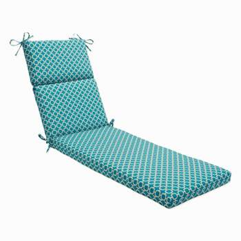 72.5"x21" Hockley Geo Outdoor Chaise Lounge Cushion - Pillow Perfect