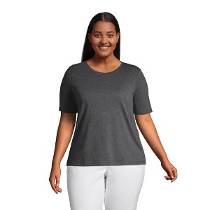Lands' End Women's Relaxed Supima Cotton T-Shirt - 1 of 4