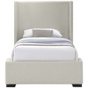 Meridian Furniture,Oxford Linen Textured Fabric Bed - 2 of 4