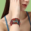 SOHI Women's Red Beaded Multi-Layer Bracelet - 3 of 3