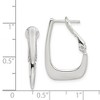 Black Bow Jewelry Polished Hoop Earrings in Sterling Silver - 22mm (7/8 Inch) - 4 of 4