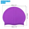 Unique Bargains Silicone Waterproof Non-Slip High-Stretch Swim Cap - 2 of 4
