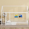 Twin Metal Bed Frame with House Design, Incl. Desk, Storage Shelves, Power Outlets, and USB Charging Ports - 2 of 4