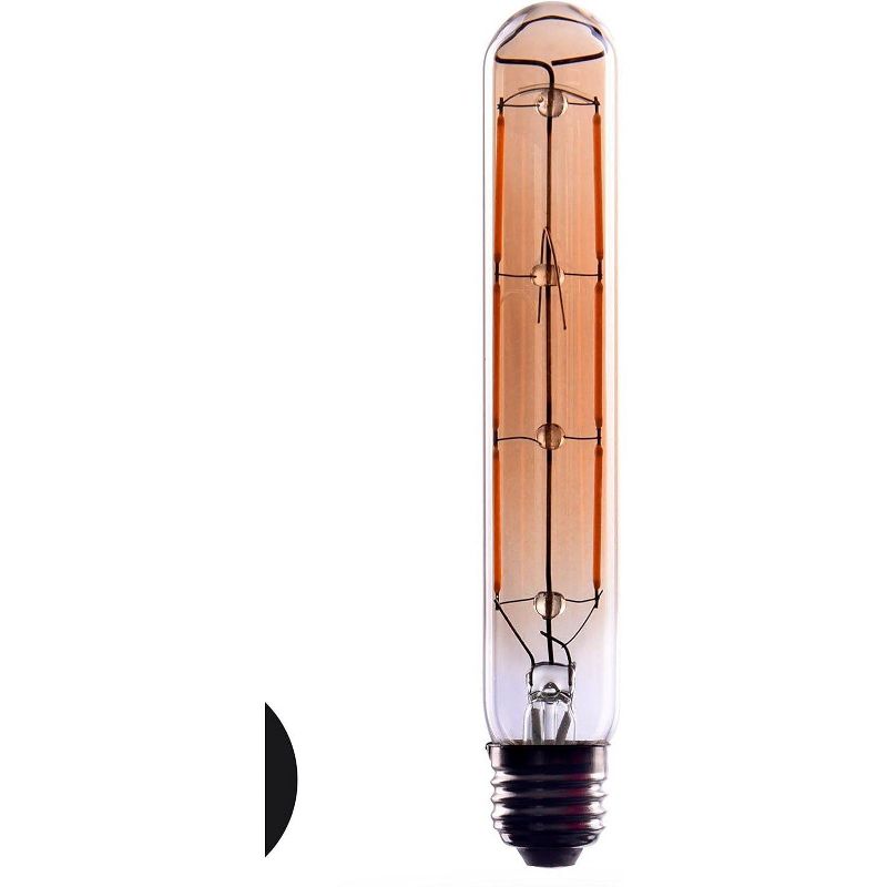 CROWN LED 230V, 40 Watt Edison Flute Tube Light Bulb E26 Base Dimmable Incandescent Bulbs, 6 Pack, 3 of 4
