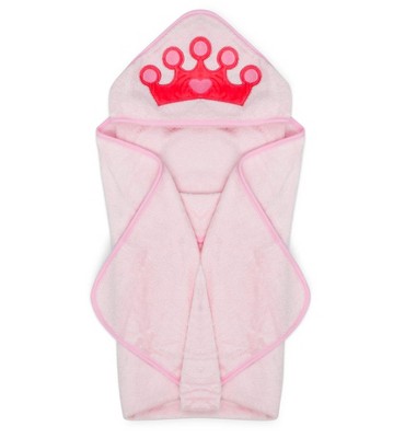 Natemia Animal Bamboo Hooded Towel Pink Princess : Target