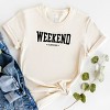 Simply Sage Market Weekend I love You Heart Short Sleeve Tee - XL - Cream - 3 of 4