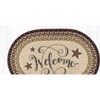 Earth Rugs Welcome Barn Stars Oval Rug – 20"x30" Hand-Braided Jute Accent Mat with Folk Star & Rustic Farmhouse Design - 3 of 3