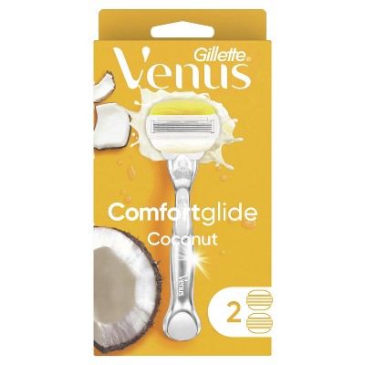 Venus ComfortGlide with Olay Women's Razor + 2 Razor Blade Refills Coconut