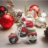 Kevins Gift Shoppe Ceramic Santa Claus Riding Scooter Ornament - image 3 of 3