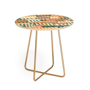 Gigi Rosado Pastel Mosaic Side Round Table - Deny Designs - 1 of 4