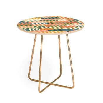 Gigi Rosado Pastel Mosaic Side Round Table - Deny Designs