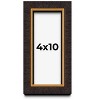 PosterPalooza | Panoramic Modern Shadow Box 1" Depth Brown Frame - UV Acrylic, Backing, Hanging Hardware - 2 of 4