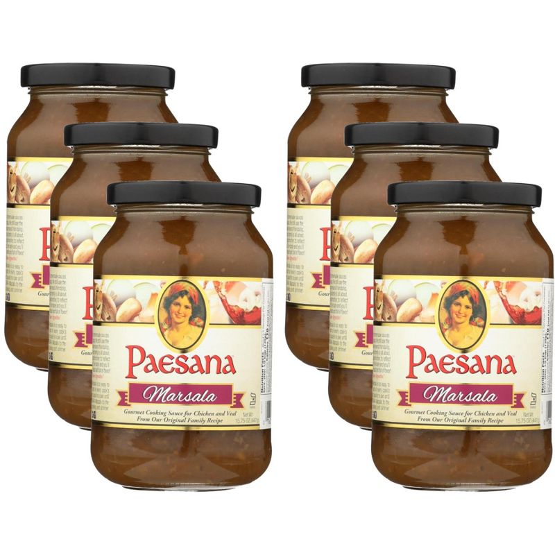 Paesana Marsala Cooking Sauce - Case of 6/15.75 oz, 1 of 7