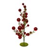 Kurt Adler 21.6-Inch Decorated Green Glittered Tree with Metal Base - 4 of 4